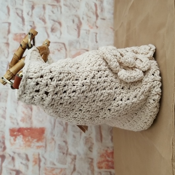 New Patricia Nash Mazara Crochet Tote Bag - Picture 5 of 14